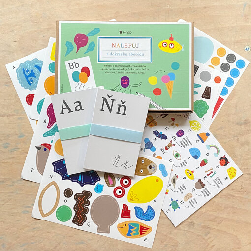 Nalepuj a dokresluj abecedu